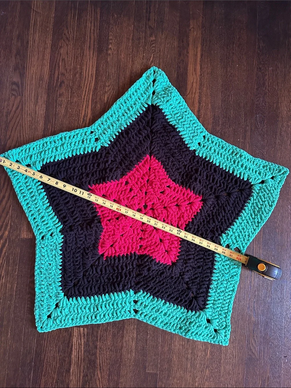 Handmade Crochet Striped and Star Baby Blanket (Set of Two)